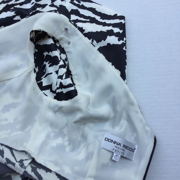 Donna Ricco Sleeveless Dress Size 4P - Picture 4 of 8